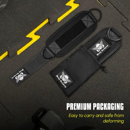 Gym Ankle Cuff Cable Attachment with Adjustable Strap, Durable Double D-Rings & Cushioned Design for Glute, Leg & Lower Body Exercises, Comfortable Workout Straps & Ankle Cuff